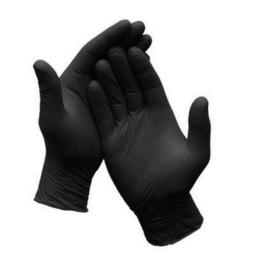 2 Boxes of 100 Black Mamba Super Strong Nitrile Gloves (Large) - Heavy Duty, Chemical Resistant for Medical, Cleaning & Industrial Use