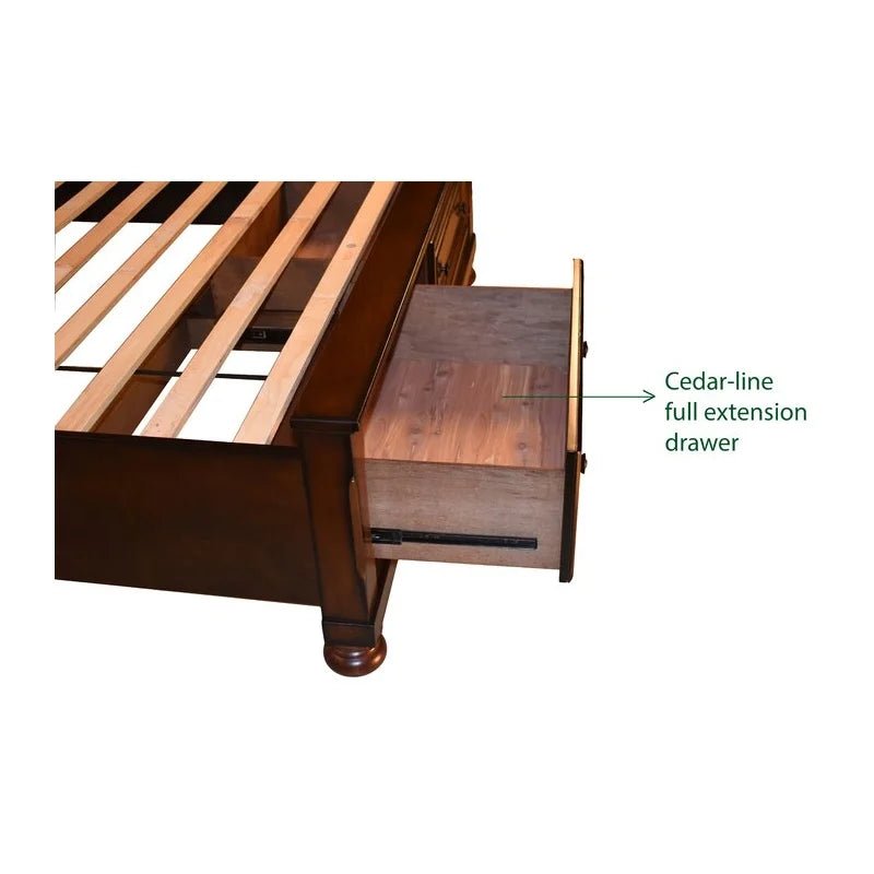 Stylish Austin Collection Platform Bed Frame - Modern Wooden Bed for Bedroom - Perfect for Small Spaces & Minimalist Decor