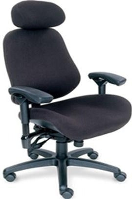 ErgoGenesis I3504 Black Staccato Office Chair with Neck Roll - Heavy Duty Ergonomic Desk Chair for Long Hours Sitting, Perfect for Home Office, Gaming, and Workspace Comfort