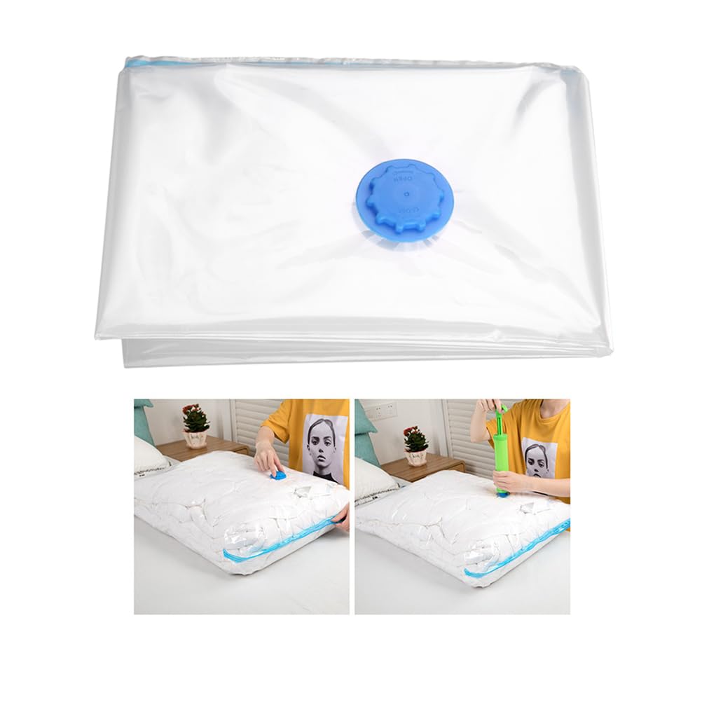 Amosfun 1 Pack Vacuum Storage Bags 19x27 Inch - Space Saving Vacuum Sealer Bags for Clothes, Comforters, Blankets | Perfect for Travel, Seasonal Storage & Home Organization