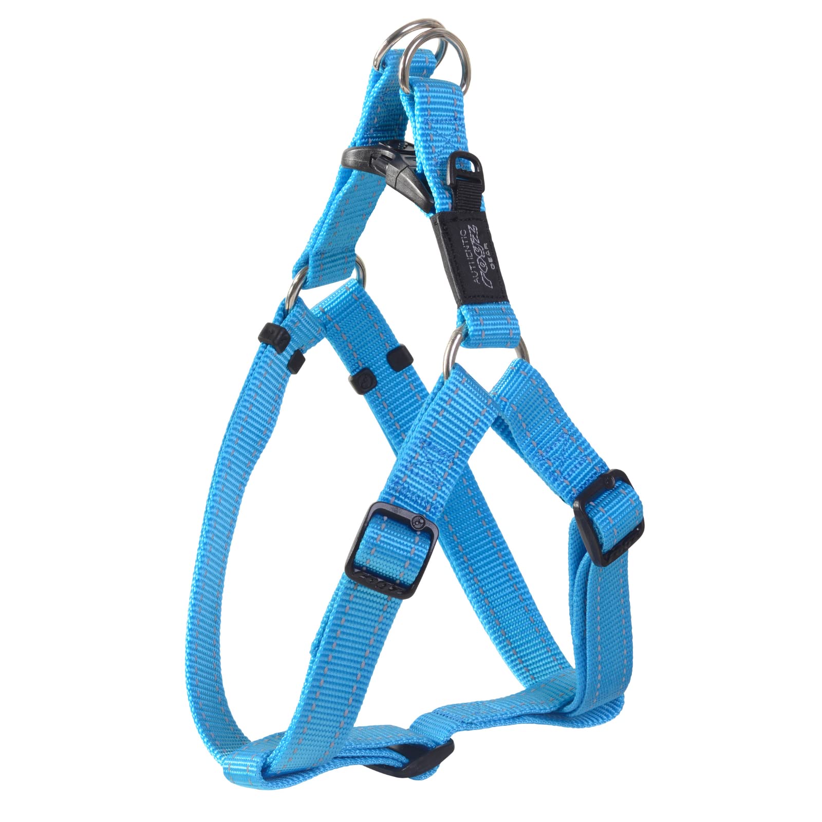 Reflective Adjustable Dog Harness for Extra Large Dogs - Comfortable Step-in Design with Matching Collar & Leash (Turquoise) | Perfect for Night Walks, Training & Outdoor Adventures