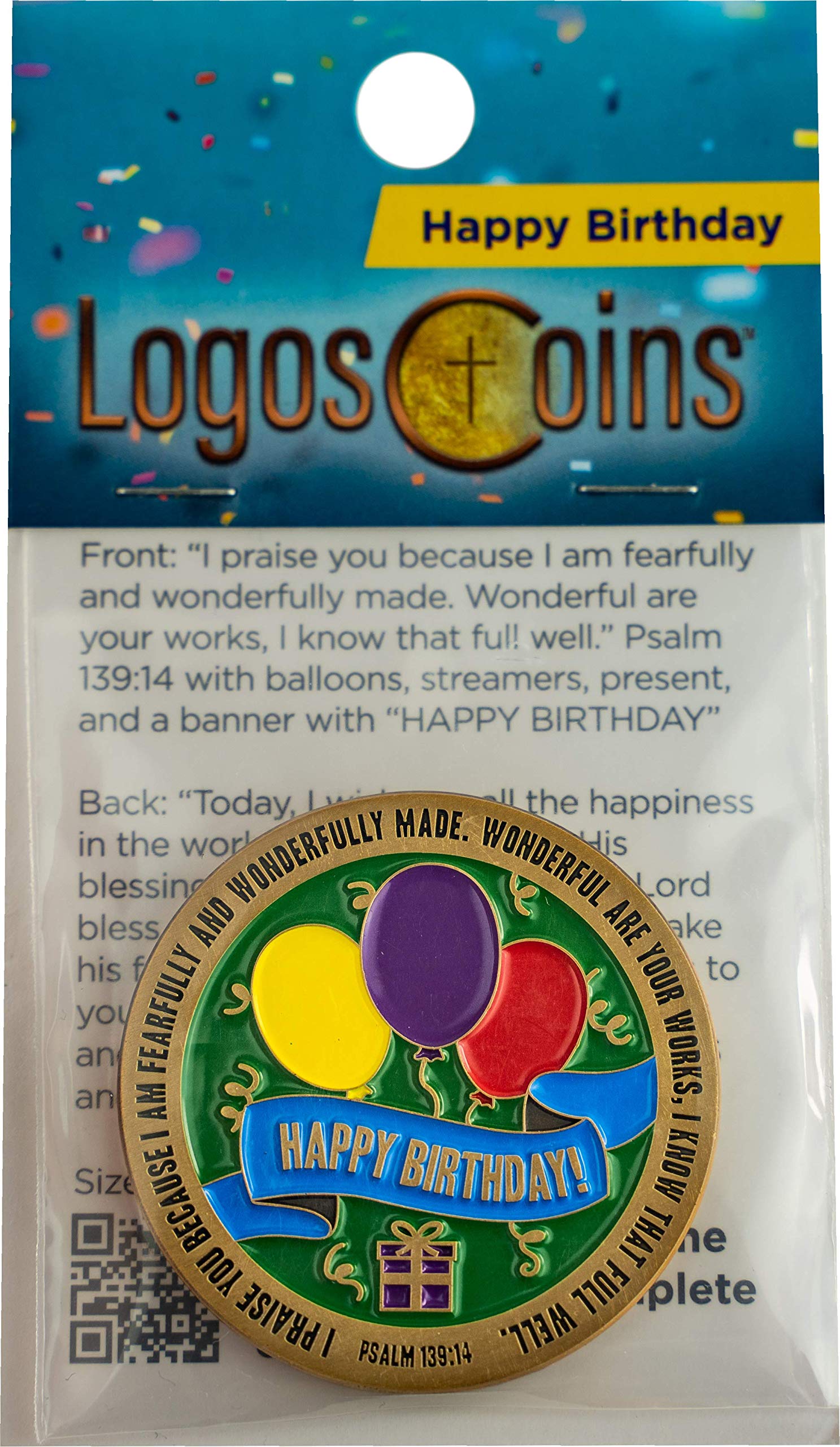 Bulk Pack of 10 Religious Birthday Gifts - Fearfully & Wonderfully Made Christian Prayer Tokens with Bible Verses for Friends, Siblings, Grandkids (Boys & Girls) - Perfect for Baptisms, Confirmations & Faith-Based Celebrations