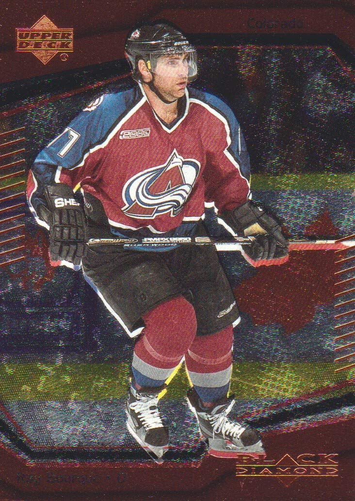 2000-01 Black Diamond Hockey #15 Ray Bourque Colorado Avalanche - Rare Collectible Card for Hockey Fans and Sports Memorabilia Enthusiasts