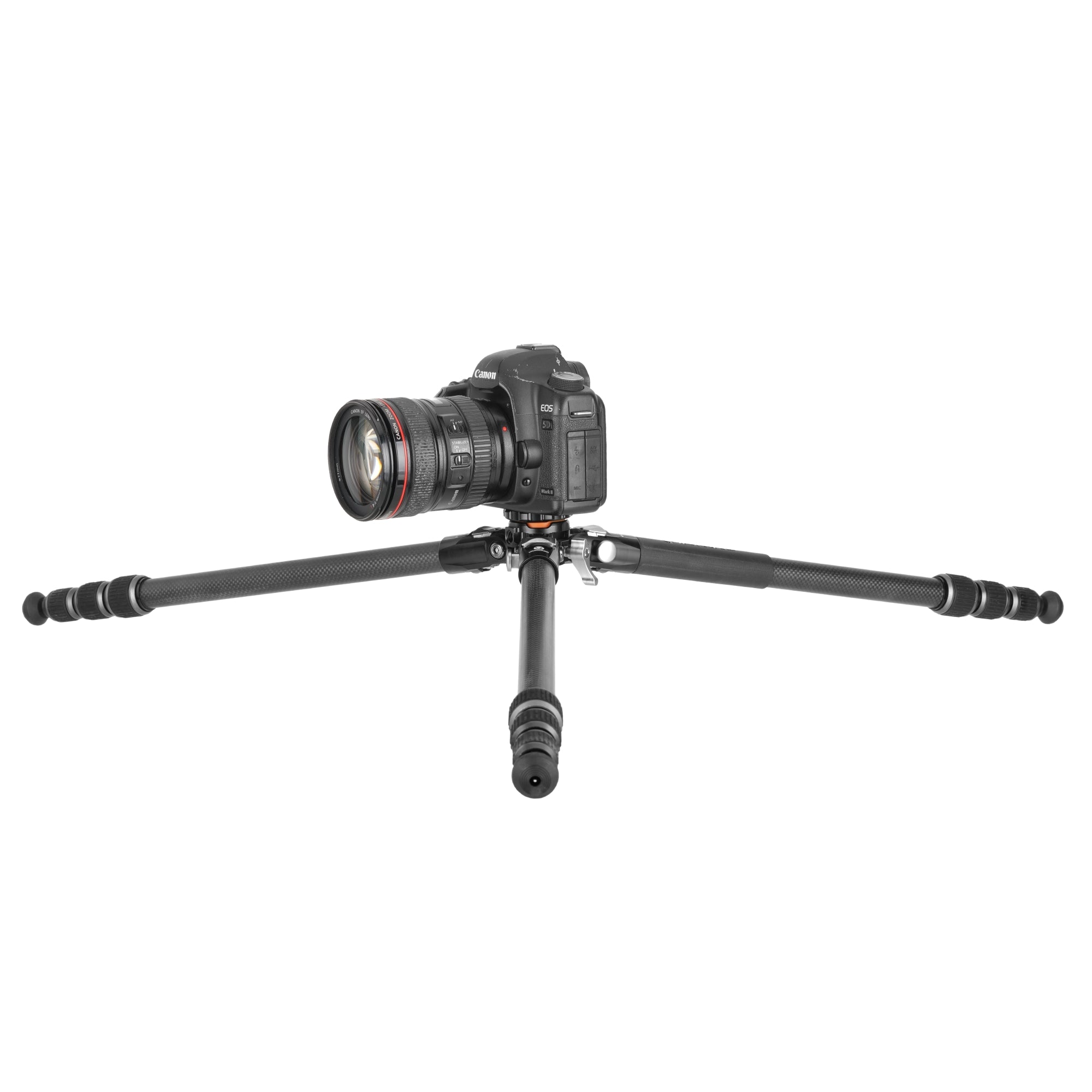 VEO 5 264CB 160S Carbon Fiber Tripod with Dual Axis Head - Professional Camera & Smartphone Tripod for Photography, Videography, Travel and Outdoor Shooting