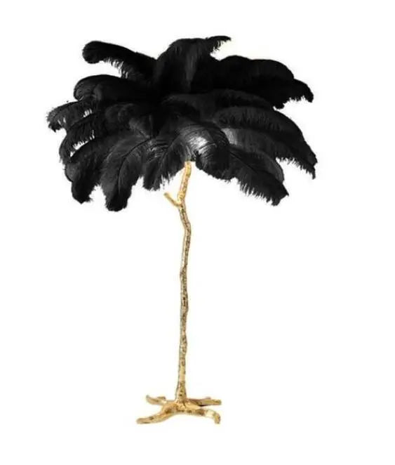 Talissa Feather Floor Lamp - Elegant Modern Standing Light for Living Room, Bedroom & Office Decor | Soft Ambient Lighting for Cozy Home Atmosphere