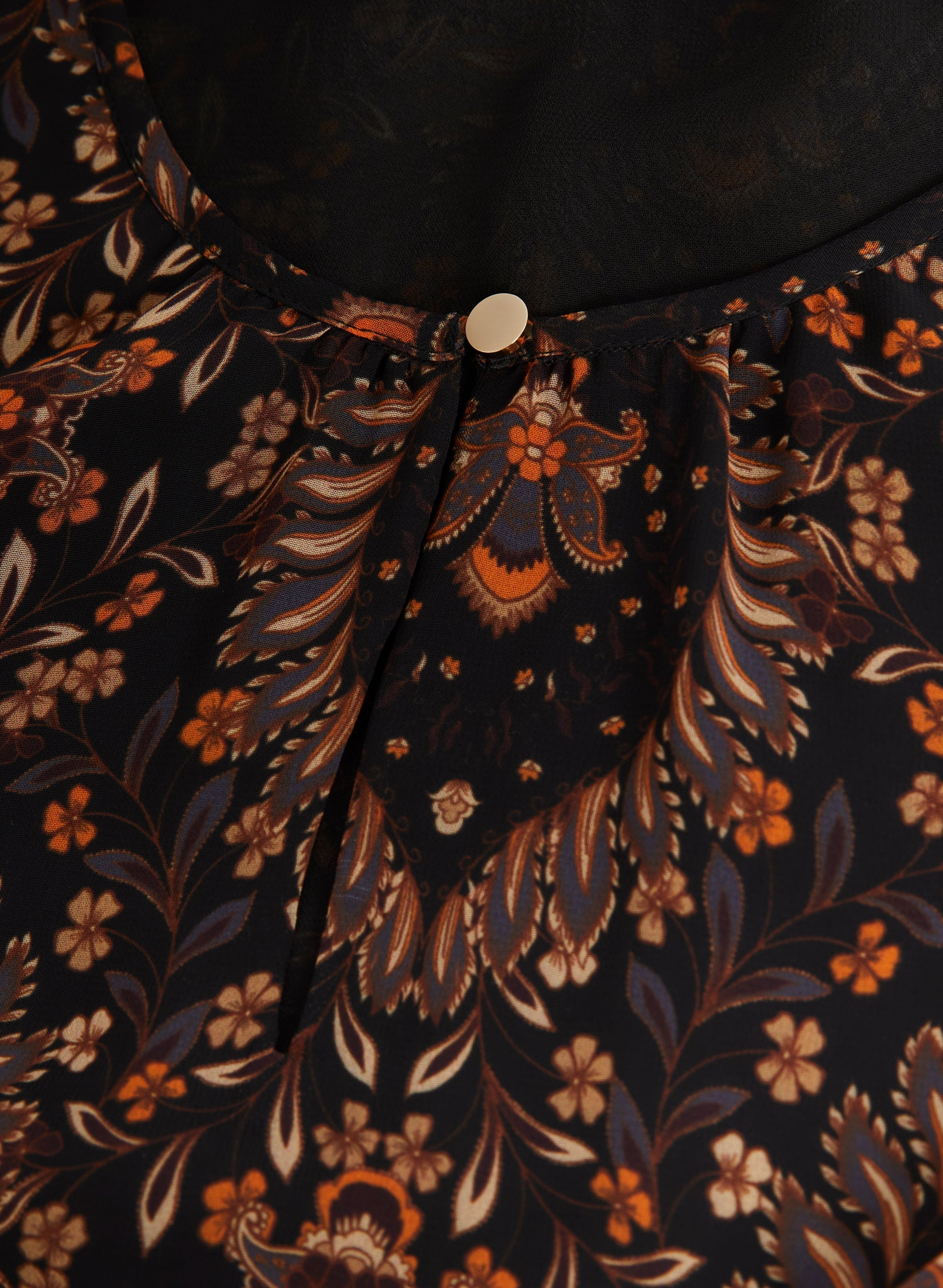 Floral Print Blouse for Women - Elegant Flowy Tops with V-Neck & Short Sleeves - Perfect for Spring Summer, Office Wear & Casual Outfits