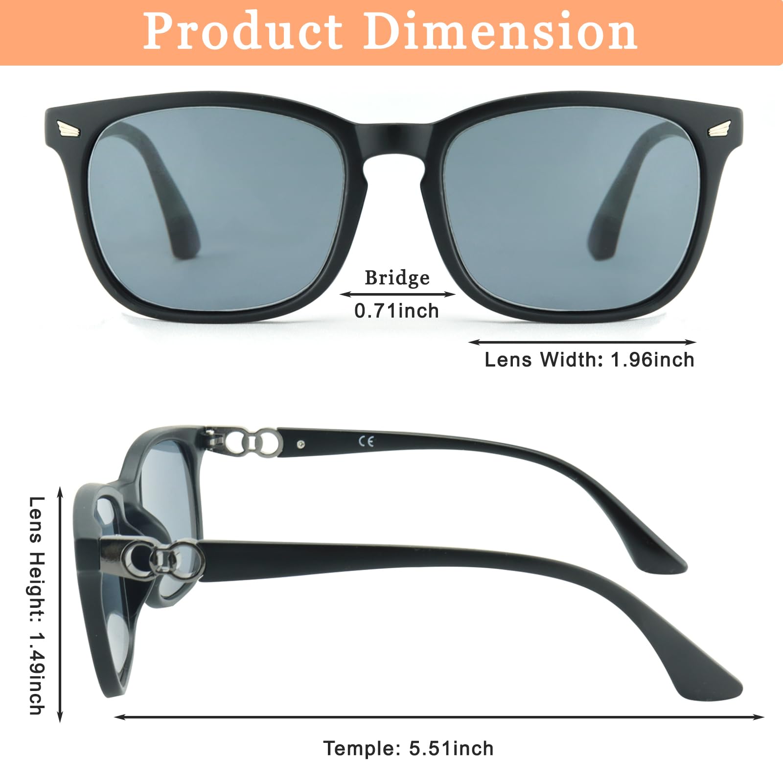 2-Pack Women's Reading Sunglasses with Tinted Shadow Lens - Anti-Glare UV400 Protection Prescription Eyewear - Perfect for Reading, Driving & Outdoor Activities