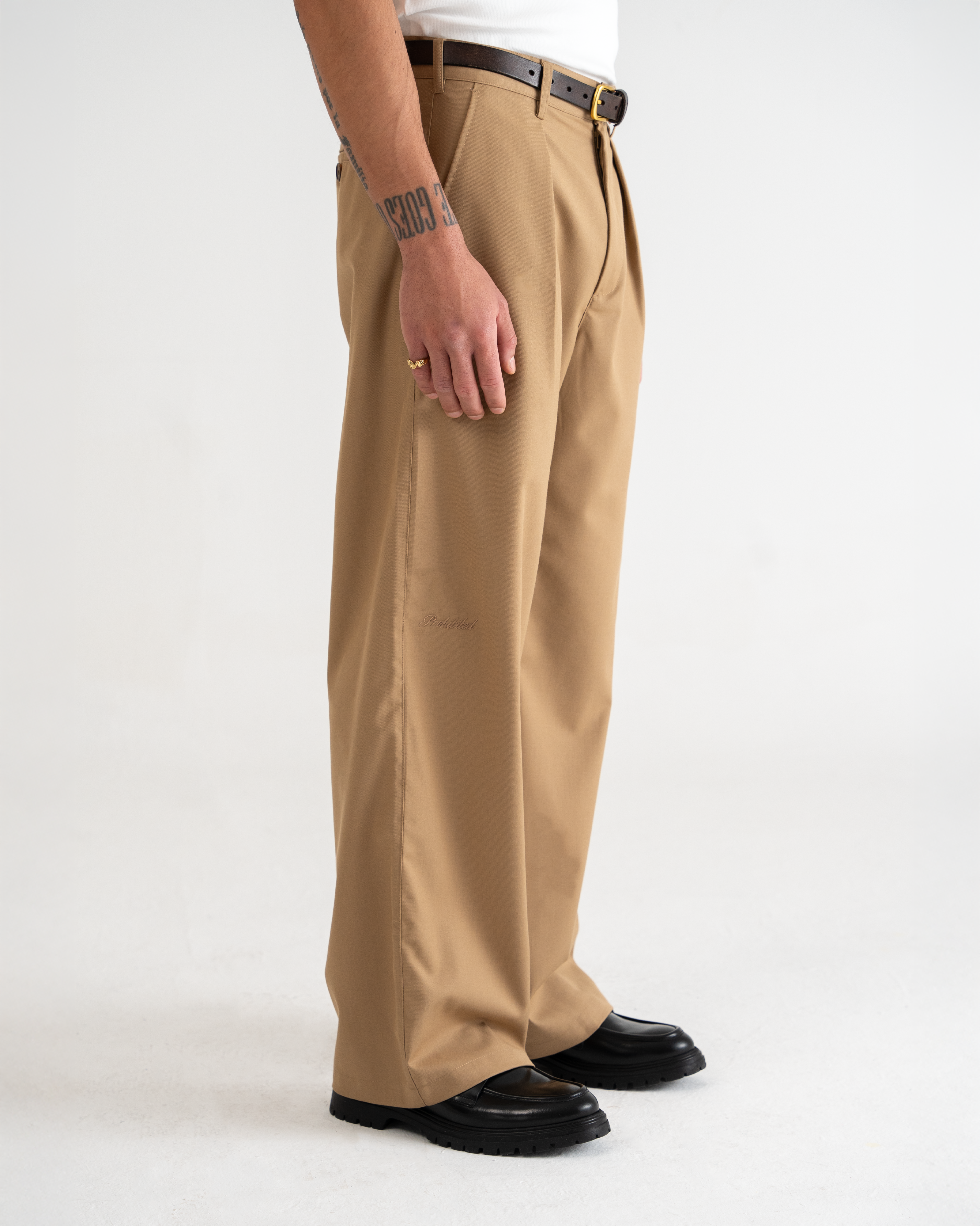 Vintage SoHo Pleated Pants for Women - High Waisted Wide Leg Trousers | Casual Office Wear, Desert Outfit, Retro Fashion