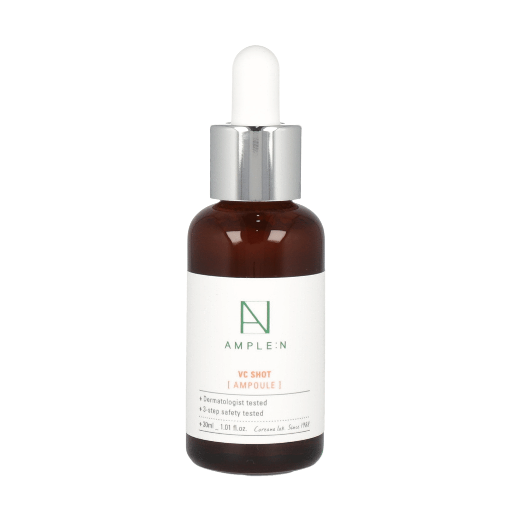 AMPLE:N VC Shot Ampoule 30ml - Vitamin C Brightening Serum for Face, Dark Spot Corrector & Anti-Aging Treatment - Perfect for Daily Skincare Routine & Night Care Regimen