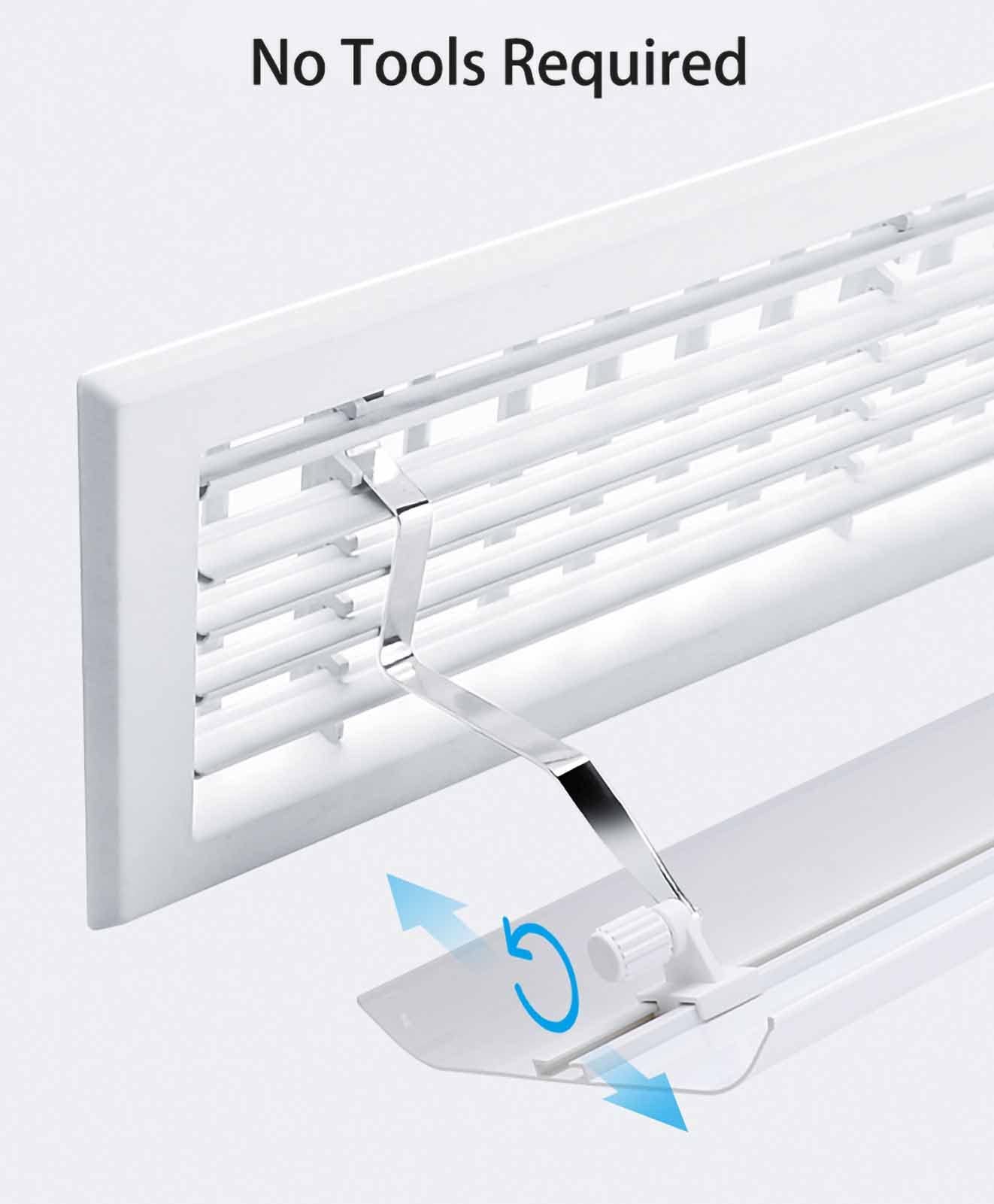 Adjustable Side Wall Air Conditioner Deflector - 90x20cm Universal AC Vent Deflector for Better Cooling & Heating Airflow, Anti-Condensation Design - Perfect for Bedrooms, Offices, and Homes