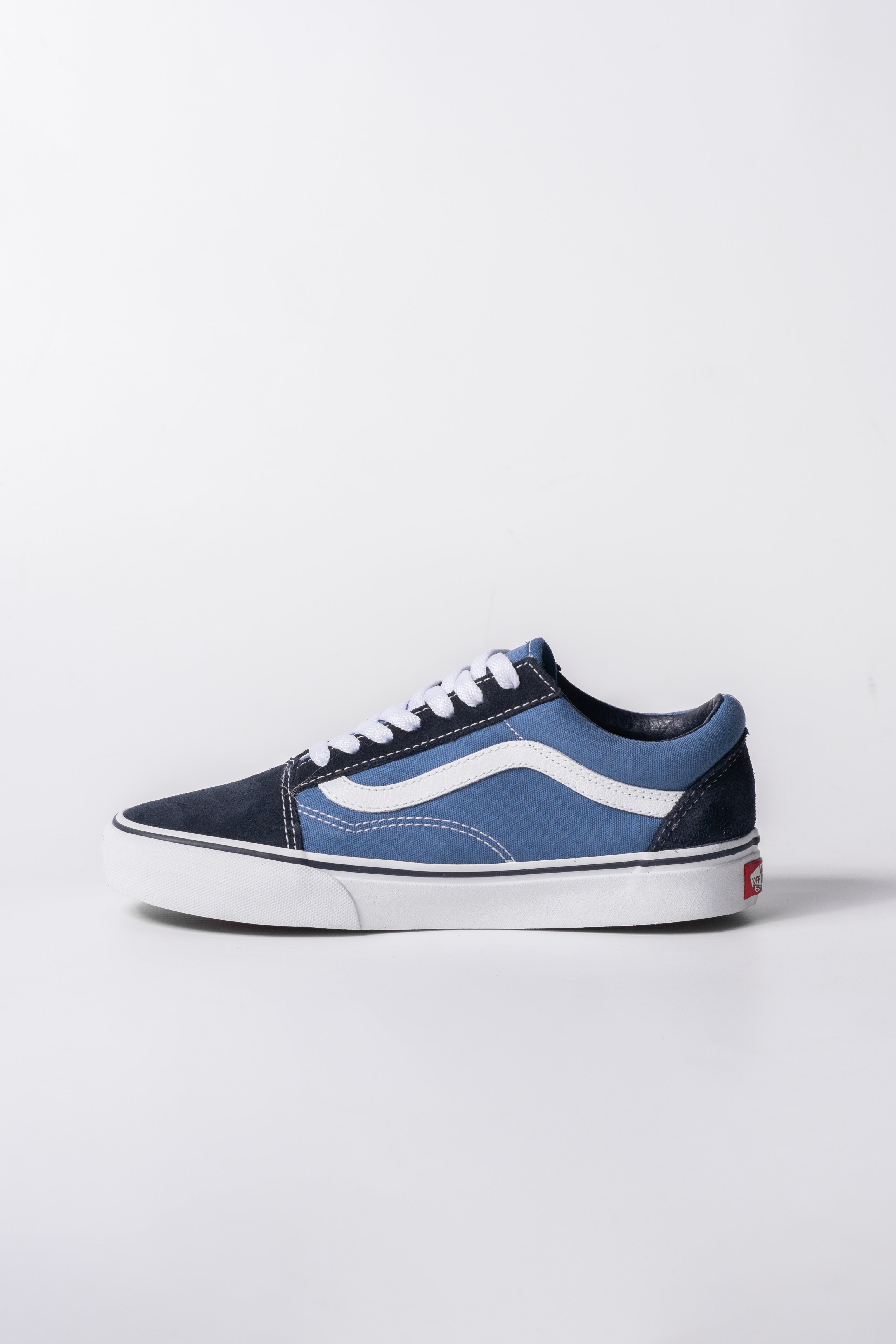Vans Old Skool Classic Skate Shoes - Navy Blue Canvas Sneakers for Men & Women | Casual Streetwear, Skateboarding & Everyday Fashion
