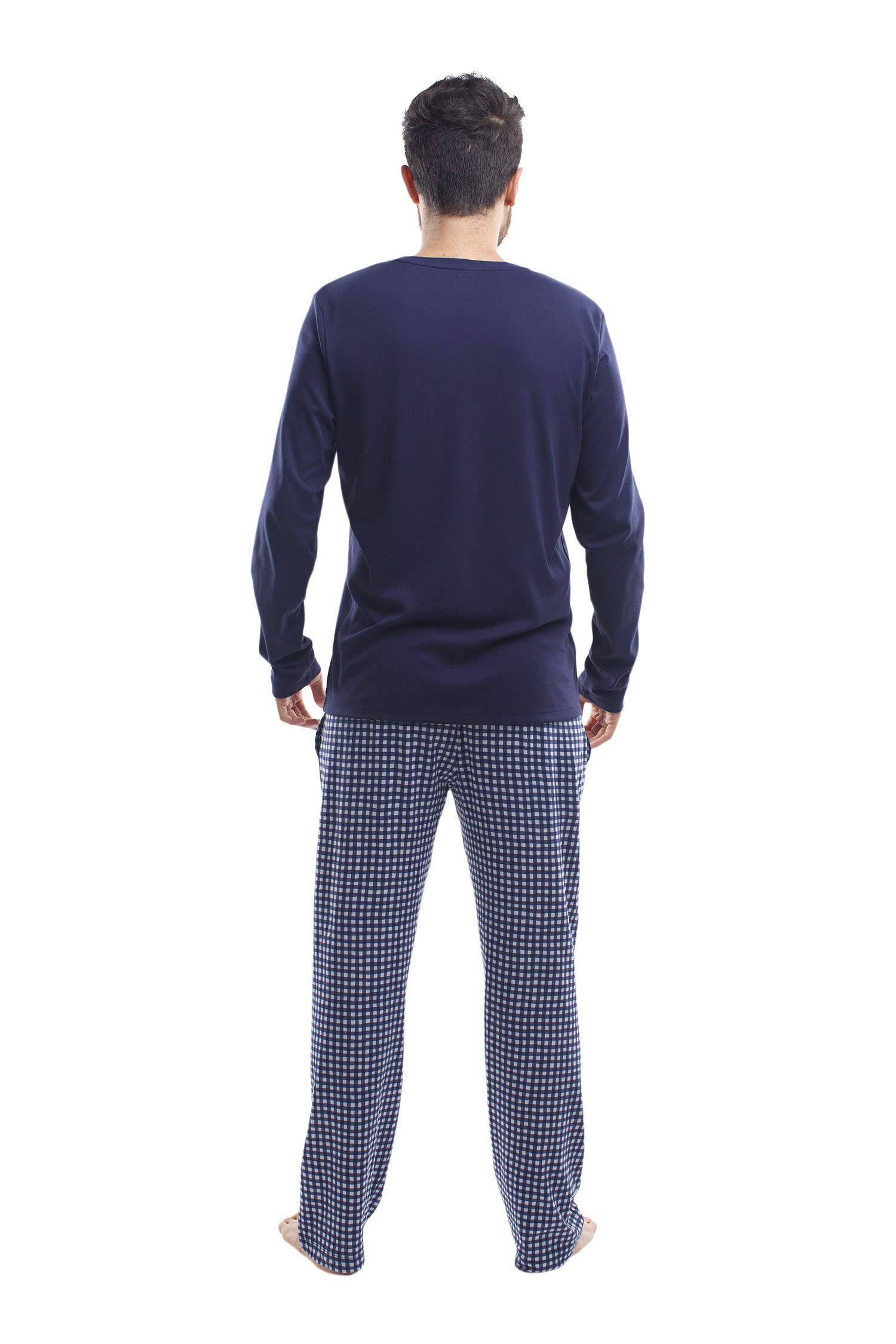 Premium Pima Cotton Men's Pajama Set - Ultra Soft Lounge & Sleepwear for Comfortable Weekends at Home