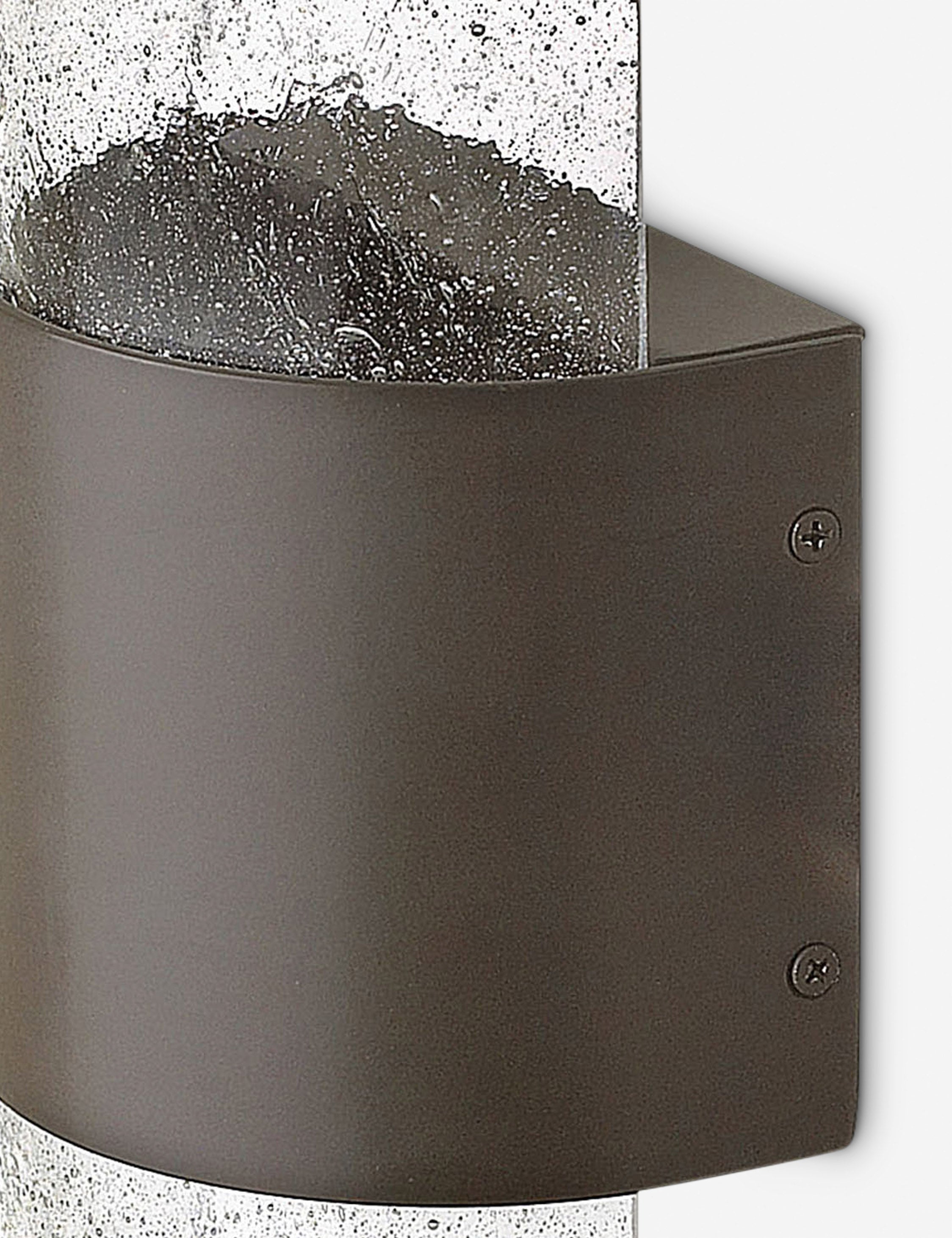 Dallas Outdoor Wall Sconce Light Fixture - Weatherproof Exterior Lighting for Porch, Patio & Garden - Black Metal Outdoor Wall Lamp with Clear Glass Shade