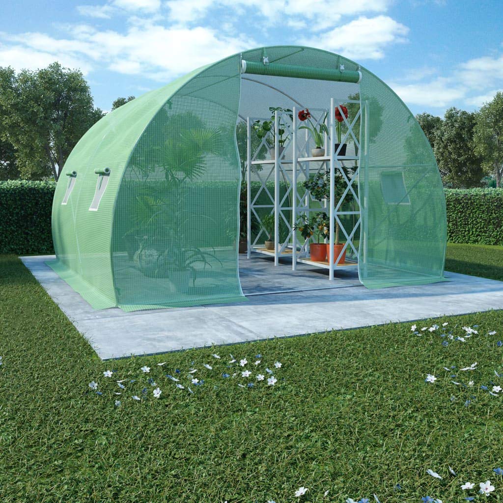 96.9 ft² Walk-in Greenhouse Tent with Ventilation & Door - Outdoor Plant Protection for Fruits, Vegetables & Flowers - Ideal for Gardening, Backyard Farming & Year-Round Plant Growth (118.1