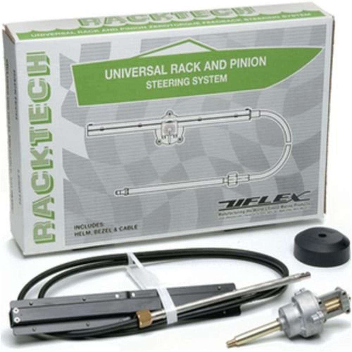 Uflex RACKTECH19 RackTech 19' Rack Steering System - Heavy Duty Marine Boat Steering for Smooth Control | Perfect for Sailboats, Yachts & Fishing Boats