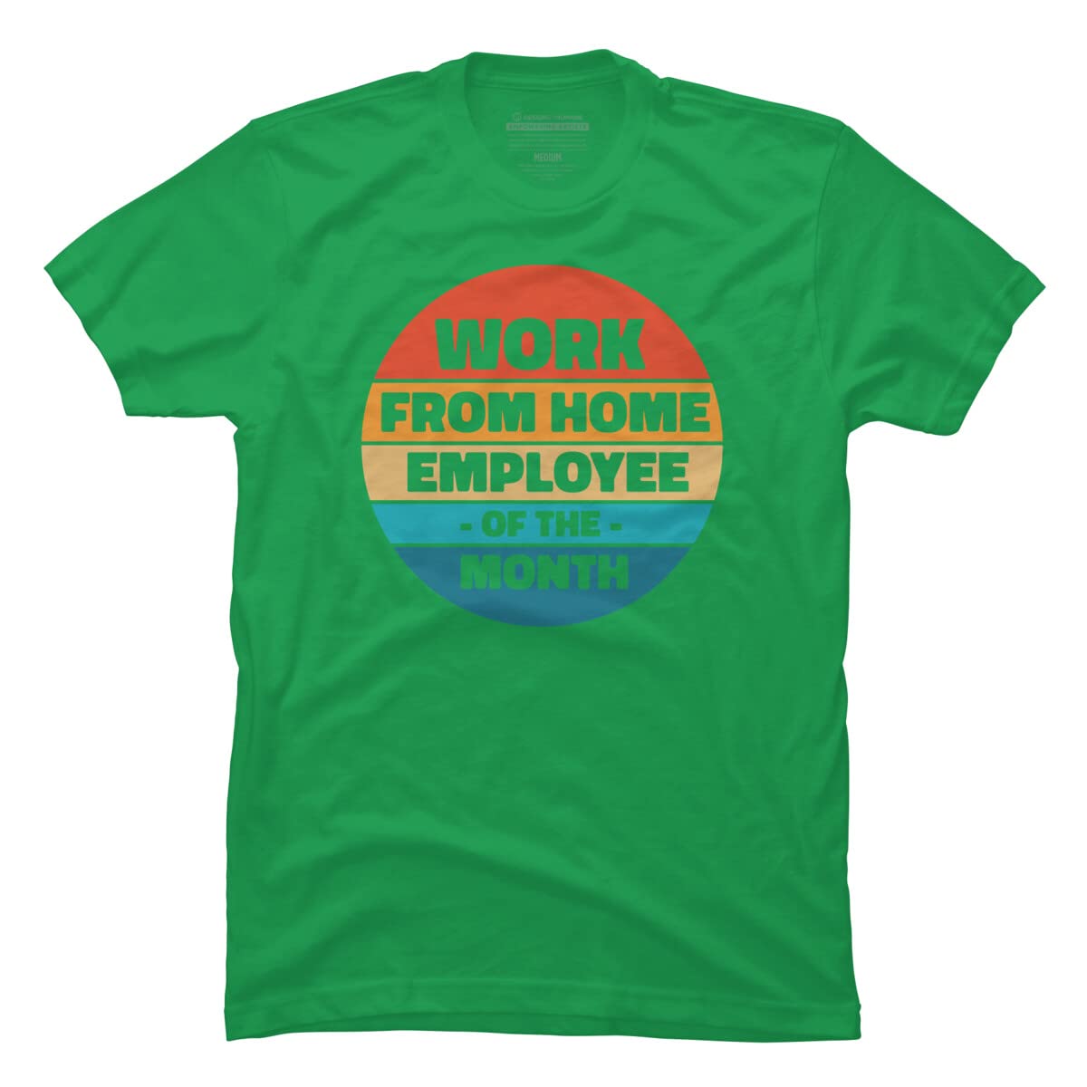 RandomDudeArt Employee of The Month Graphic T-Shirt for Men - Comfortable Cotton Tee for Home Office, Casual Wear & Gift Giving