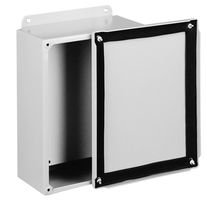 A404SC Steel Junction Box Enclosure - Gray, Weatherproof & Durable for Outdoor Electrical Wiring & Industrial Use
