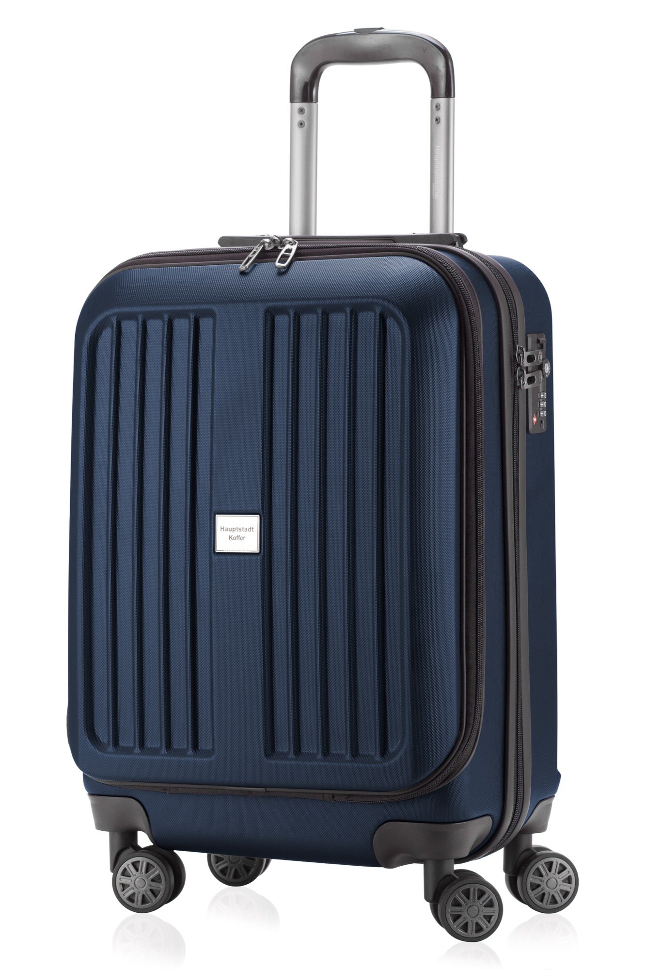 Premium 55cm Dark Blue Cabin Luggage - Lightweight Carry-On Suitcase for Air Travel, Business Trips & Weekend Getaways