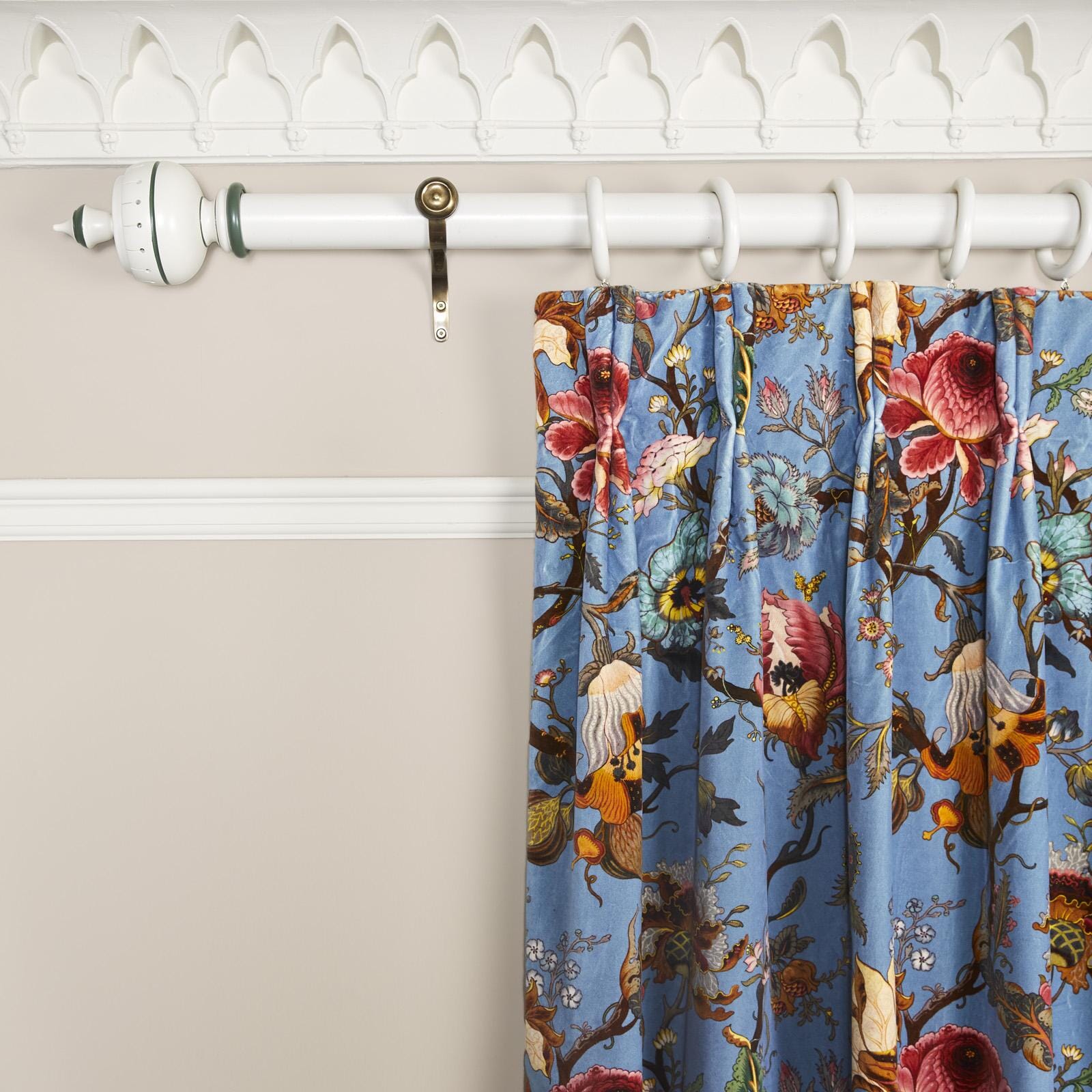 ARTEMIS Velvet Curtains in Azure Blue - Luxurious Soft Blackout Drapes for Living Room & Bedroom - Elegant Window Treatments for Home Decor