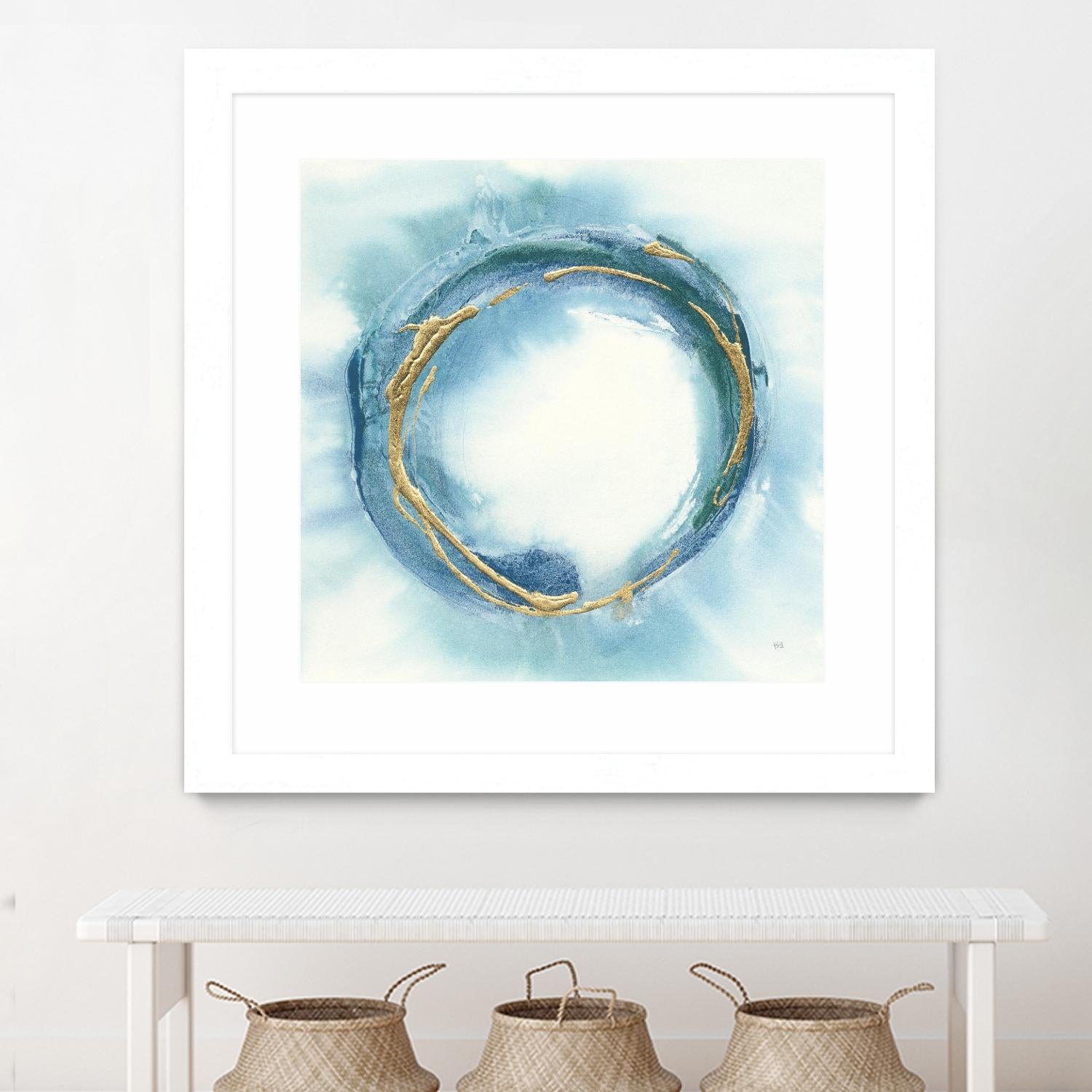 Buddha Enso Circle Zen Meditation Art Print - Inspirational Wall Decor for Home, Office & Yoga Studio