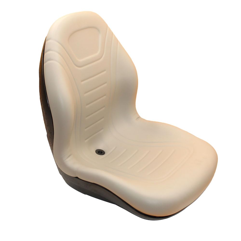 RAParts High Back Gray Bucket Seat - Universal Fit for Most Riding Lawn Mowers & Tractors - Comfortable Ergonomic Design for Long Mowing Sessions, Landscaping & Yard Work