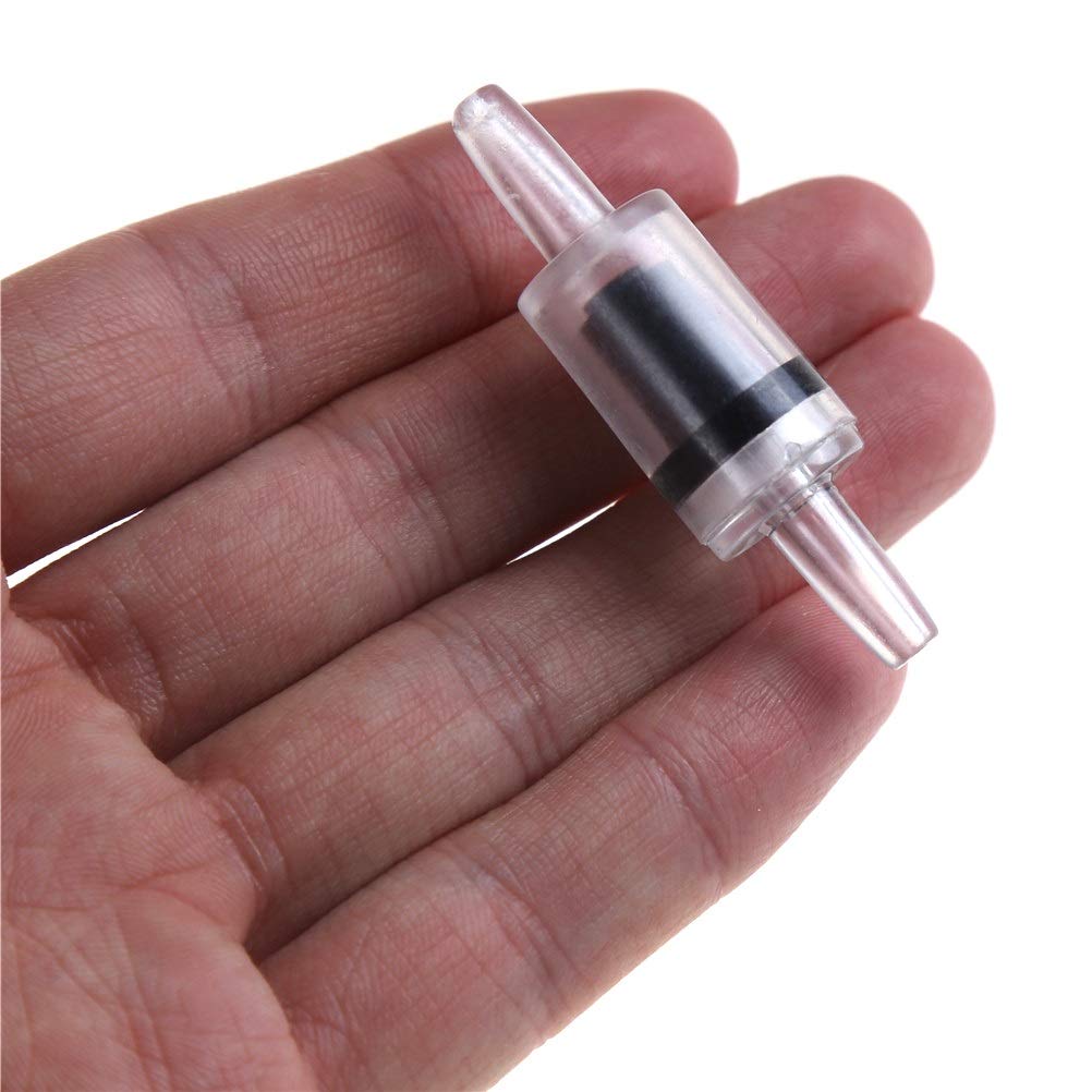 10pcs One-Way Non-Return Check Valves for Aquarium Air Pump, Fish Tank Accessories, Power Tool Air Line (Red) - Prevent Backflow in Aquariums, Hydroponics & Air Compressor Systems