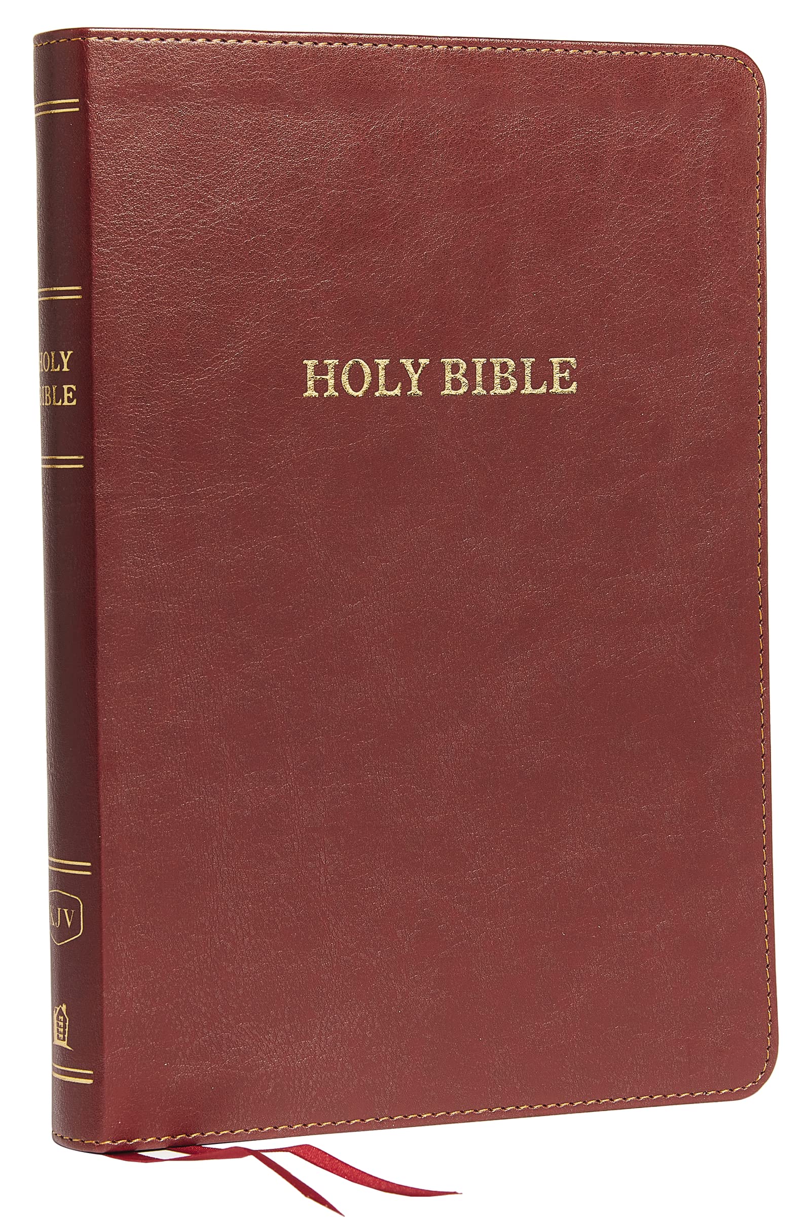 KJV Large Print Thinline Bible - Leathersoft Burgundy Cover, Red Letter Edition, Comfort Print | Holy Bible King James Version | Perfect for Church, Bible Study & Daily Devotion