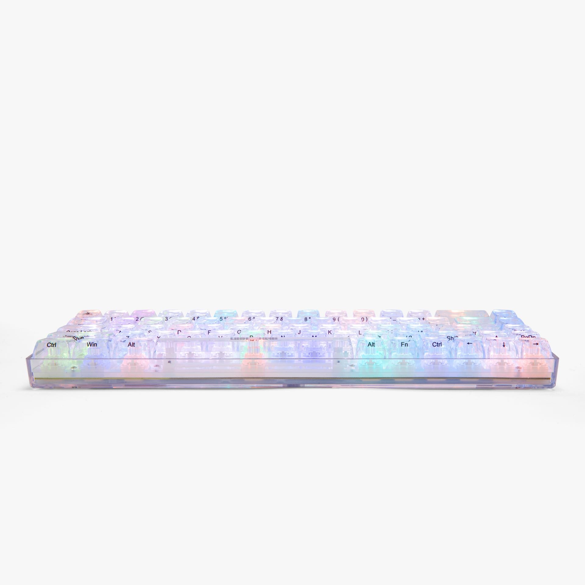 Clear Opal Basecamp 65% Mechanical Keyboard - Compact 65% Layout with RGB Backlit for Gaming & Typing - Perfect for Office Work, Home Use & Esports