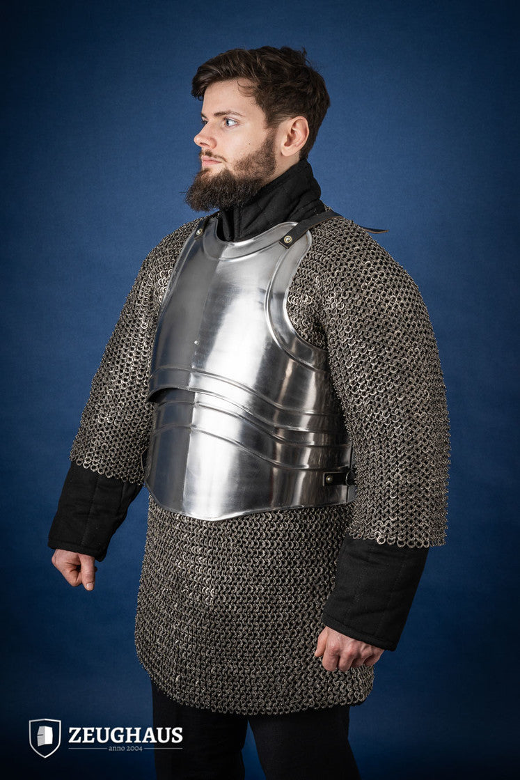 Cuirass Warrior Polished Armor - Medieval Knight Costume for Cosplay, LARP & Renaissance Fairs | Historical Reenactment & Theater Performance