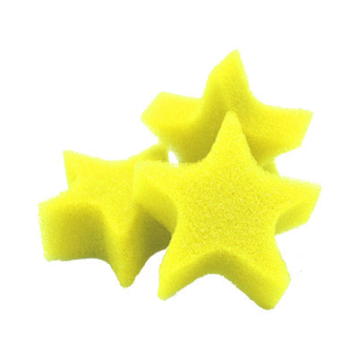3-Pack Sponge Stars for Cleaning & Crafts | Durable Scrub Sponges for Kitchen, Bathroom & DIY Projects