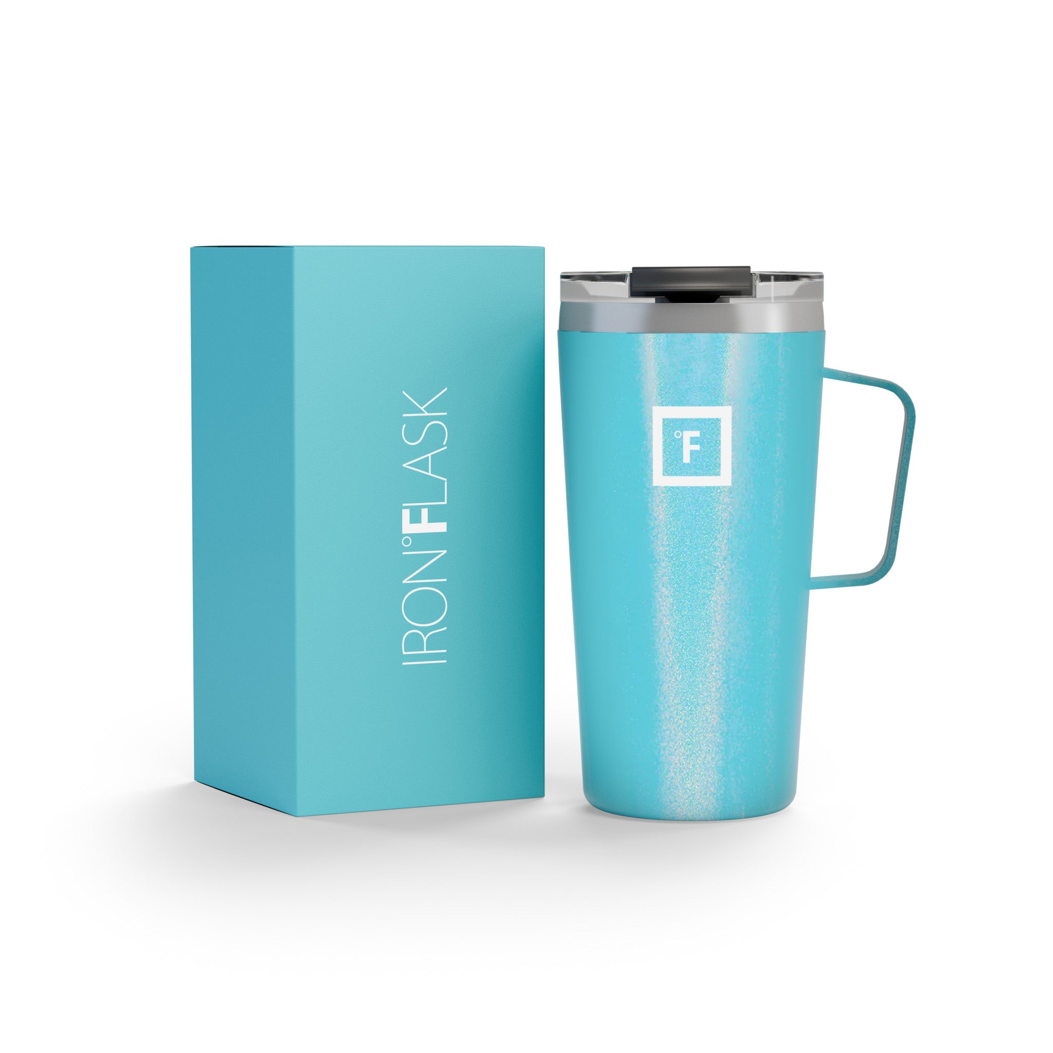 16 Oz Grip Coffee Mug - Insulated Travel Mug with Non-Slip Handle, Perfect for Hot & Cold Drinks - Ideal for Office, Commuting, Camping and Outdoor Activities