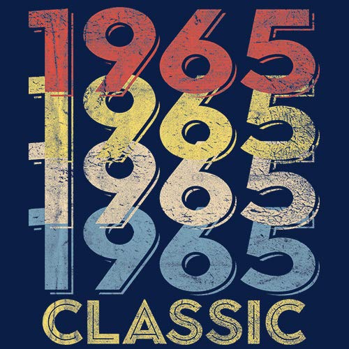 1965 Vintage Retro 60th Birthday Gift T-Shirt for Men - Classic 60 Year Old Birthday Present - Perfect for Milestone Celebrations & Party Outfits