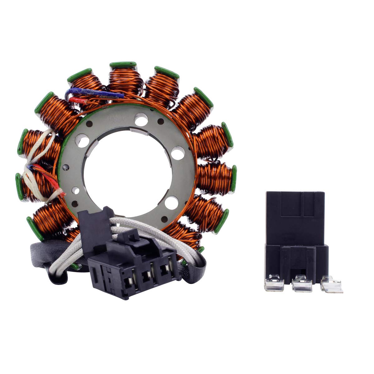 RMSTATOR Replacement Generator Stator for Aprilia RSV 1000 R (2009) & RSV4 1000 Factory/R (2010-2012) & Tuono V4 1000 (2011-2012) - OEM #857201 - High Performance Motorcycle Part for Smooth Power Generation