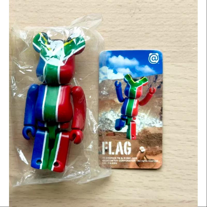 Bearbrick Series 20 FLAG South Africa 100% Collectible Vinyl Art Toy - Perfect for Display, Gifts & Anime Fans Collection