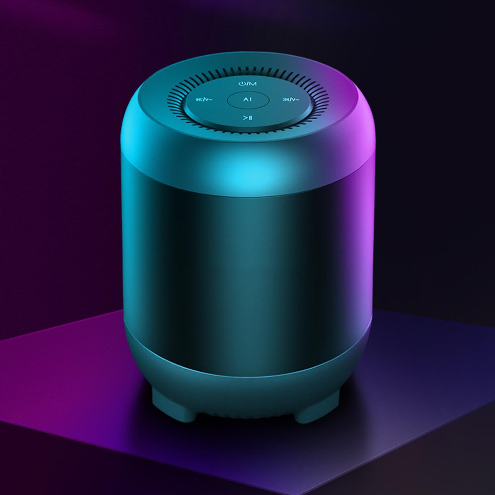 Smart Desk Speaker with Subwoofer - Voice Control & Memory Card Function - Desktop Sound Control Speaker for Office, Home, Camping - Perfect for Work, Music & Outdoor Entertainment