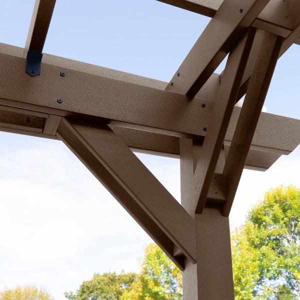 5ft Bodhi Pergola with Classic Westport Swing Set - Outdoor Garden Patio Furniture for Backyard Relaxation & Kids Play Area