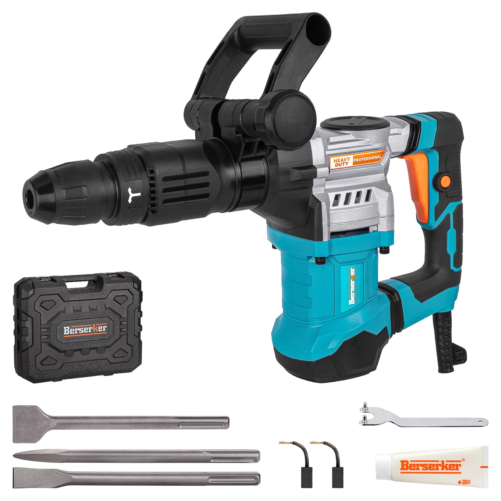 Berserker 1300W 16-Pound SDS-Max Demolition Jack Hammer - 1-9/16