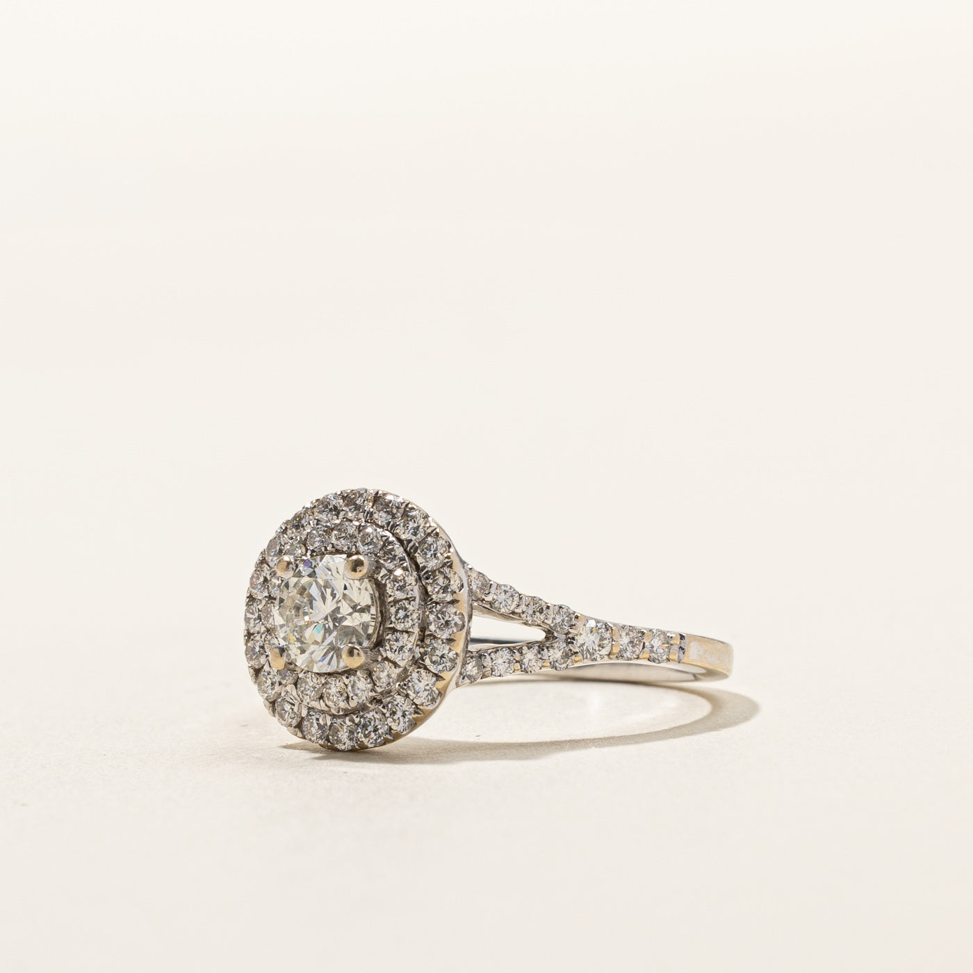 1.16 Carat Double Halo Diamond Engagement Ring - Size 7 | Sparkling Wedding Band for Proposals & Anniversaries