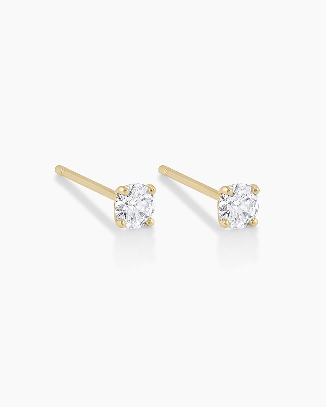 14K White Gold Diamond Solitaire Stud Earrings for Women - Perfect for Weddings, Anniversaries & Everyday Elegance