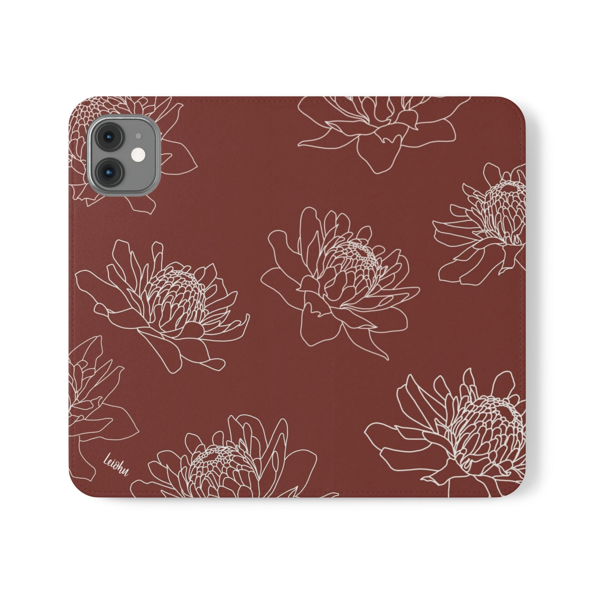 Torch Ginger Folio Case - Elegant & Durable Phone Cover for iPhone & Samsung - Perfect for Travel, Work & Everyday Use