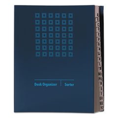 3 Pack Expandable File Folder Organizer - Letter Size, A-Z Index Tabs, Pressboard, Navy Blue - Perfect for Office, School & Home Document Storage