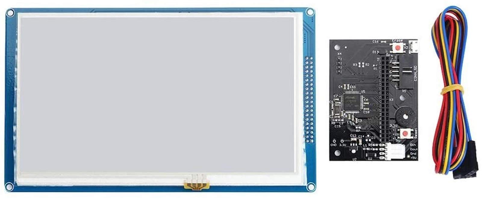 7.0 Inch Full-Color Touch Screen Display 800×480P for 3D CNC Printer - High Resolution Control Panel for 3D Printing, CNC Machining & DIY Projects