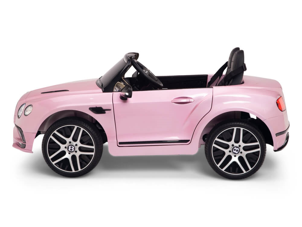 12V Bentley Continental Supersports Kids Electric Ride-On Car with Parent Remote Control - Pink | Battery-Powered Toy Vehicle for Boys & Girls | Outdoor Play, Birthday Gift, Pretend Driving Fun