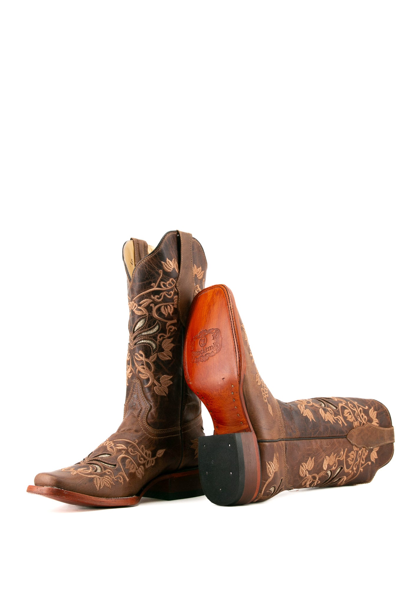 Frontier Cowgirl Boots for Women - 250 Capuchino Brown Western Ankle Boots for Fall | Perfect for Rodeo, Country Dancing & Casual Outfits