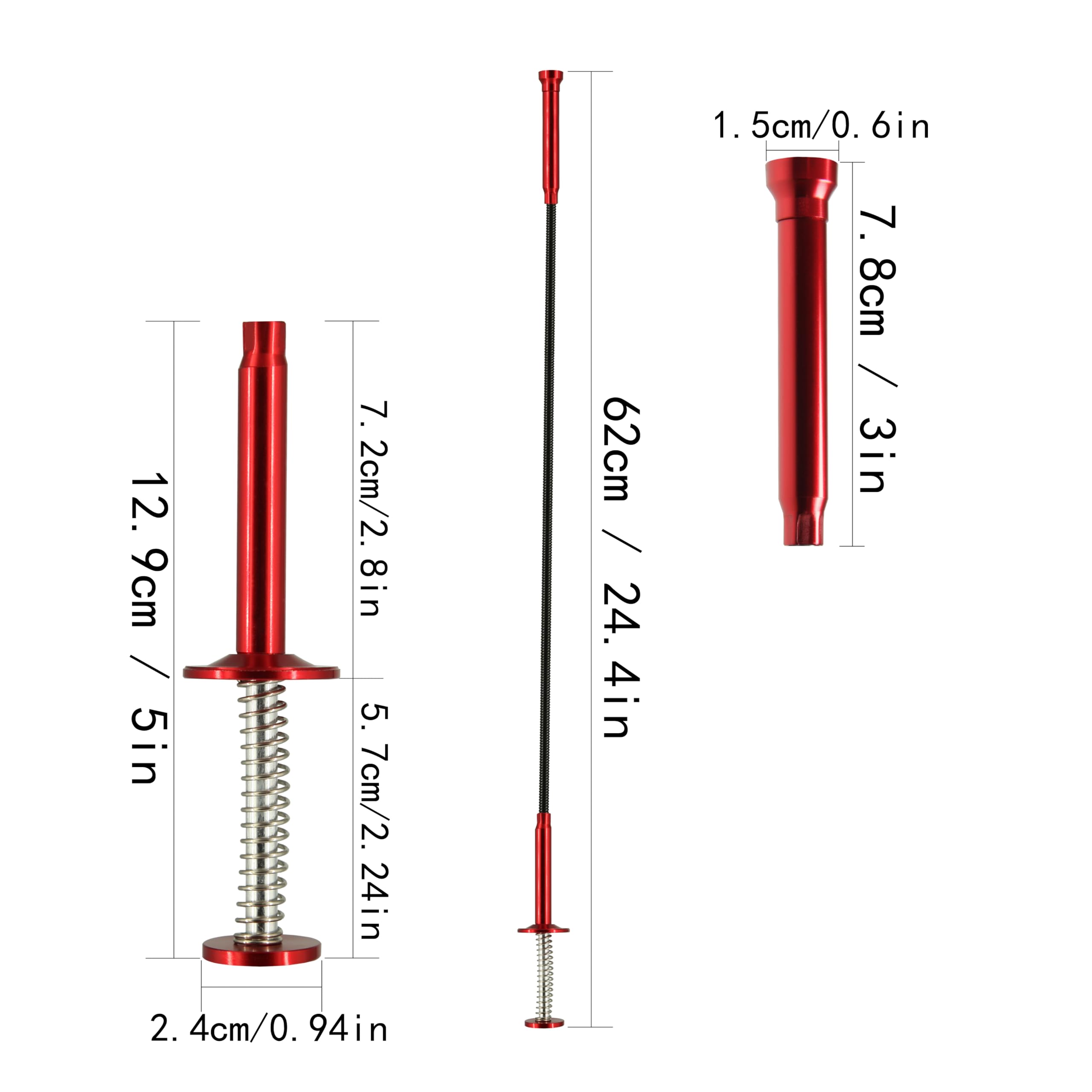 Flexible Magnetic Pickup Tool with 4-Finger Claw & Rustproof Spring - Heavy Duty Grabber for Picking Up Nails, Screws & Metal Objects - Perfect for Workshop, Garage, Construction Sites & Home Repairs