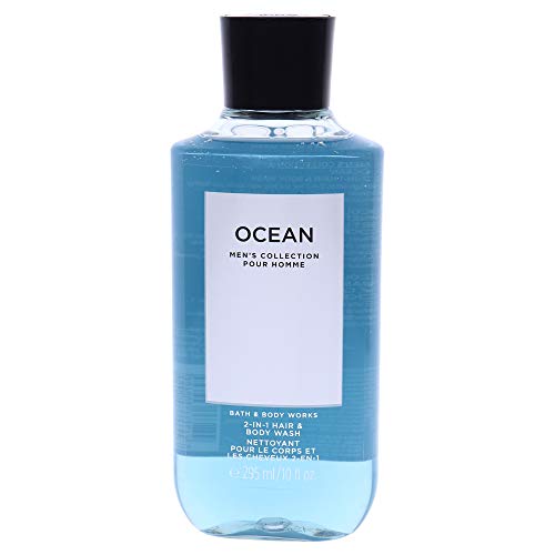 Bath & Body Works Ocean for Men - 10 oz Hydrating Hair & Body Wash - Refreshing Shower Gel for Daily Use, Gym & Travel