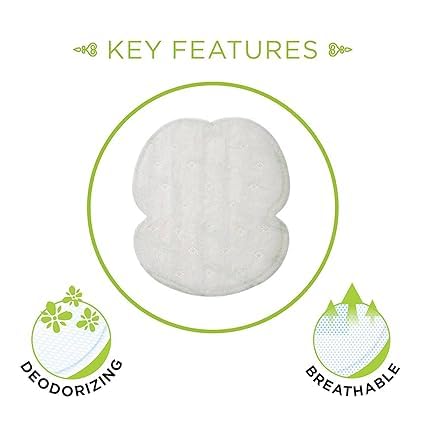 KRUSH Disposable Underarm Sweat Pads - 10 Pack | Highly Absorbent Cotton Pads for Men & Women | Anti-Allergic, Antibacterial & Odor Control | Perfect for Gym, Work & Daily Activities