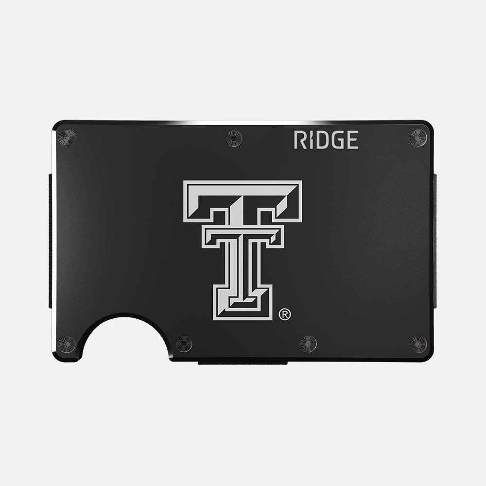 Ridge Wallet for Men - Slim RFID Blocking Minimalist Front Pocket Wallet - Texas Tech Red Raiders Edition - Perfect for Everyday Carry, Travel & Gifts