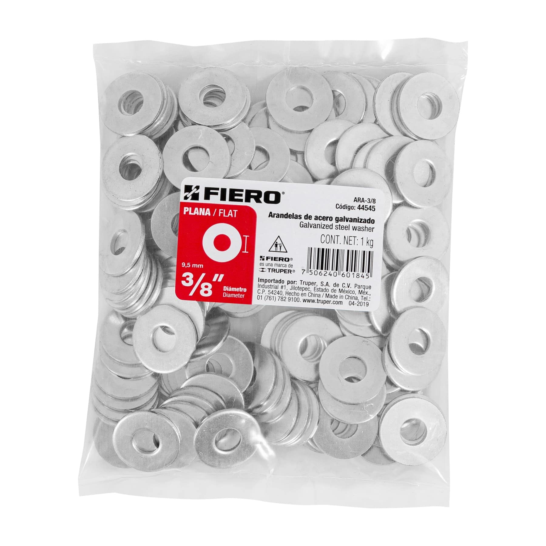 3/8 Inch Flat Washers - 1kg Bag (100+ Pieces) for Plumbing, Automotive & DIY Projects