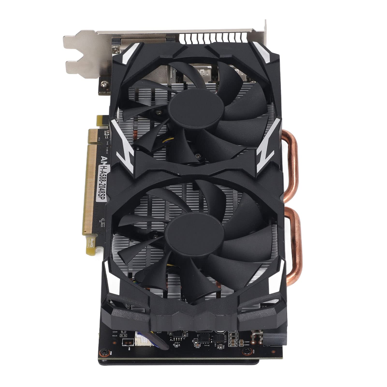 AMD Radeon RX 580 8GB GDDR5 256-bit Gaming Graphics Card - 2048SP Version with Triple Cooling Fans, HDMI/DVI, PCIe 3.0 - Ideal for 1080p/1440p Gaming, VR, Video Editing & Crypto Mining